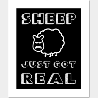 Sheep Just Got Real Posters and Art